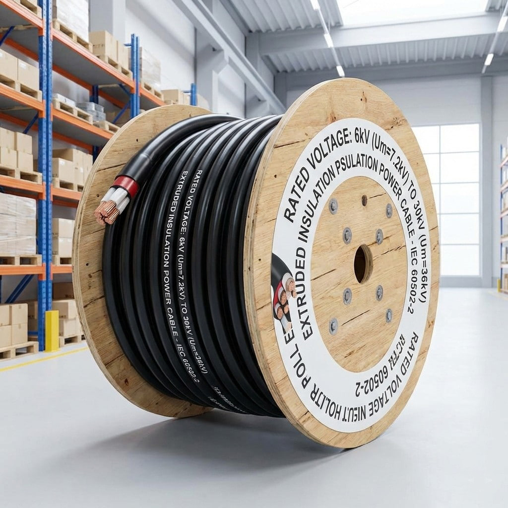 挤压绝缘电源线,额定电压 6kV（Um=7。2kV）至 30kV（Um=36kV）