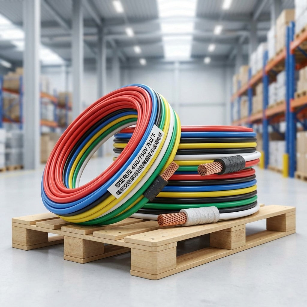 辐照交联聚烯烃绝缘固定接线电缆,额定电压 450/750V 及以下